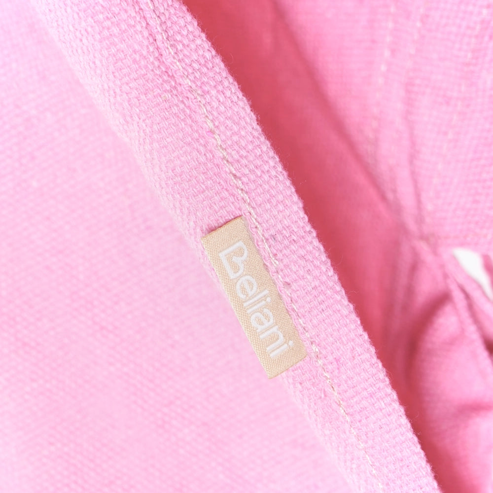 Sedia amaca a dondolo sospesa in cotone rosa per interni ed esterni in stile boho