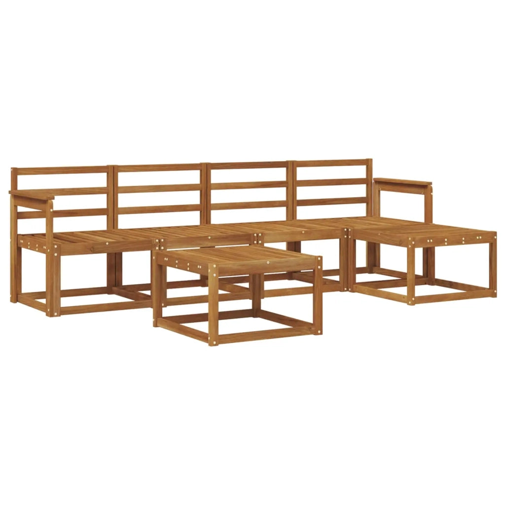 Set di divani da esterno 6 pcs Naturale