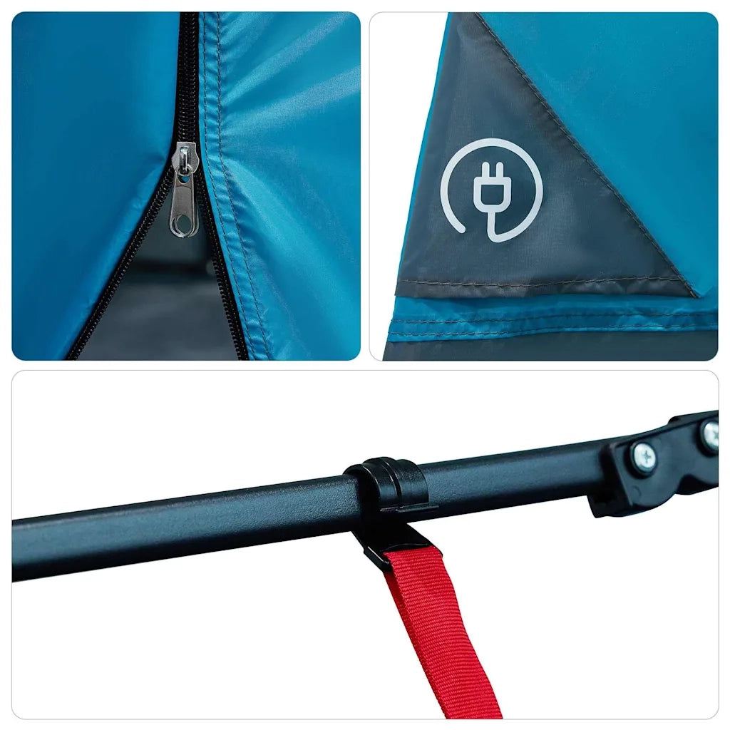 Tenda interna con tetto-Tenda da campeggio Blu 291 x 291 x 240 cm taffet¨¤