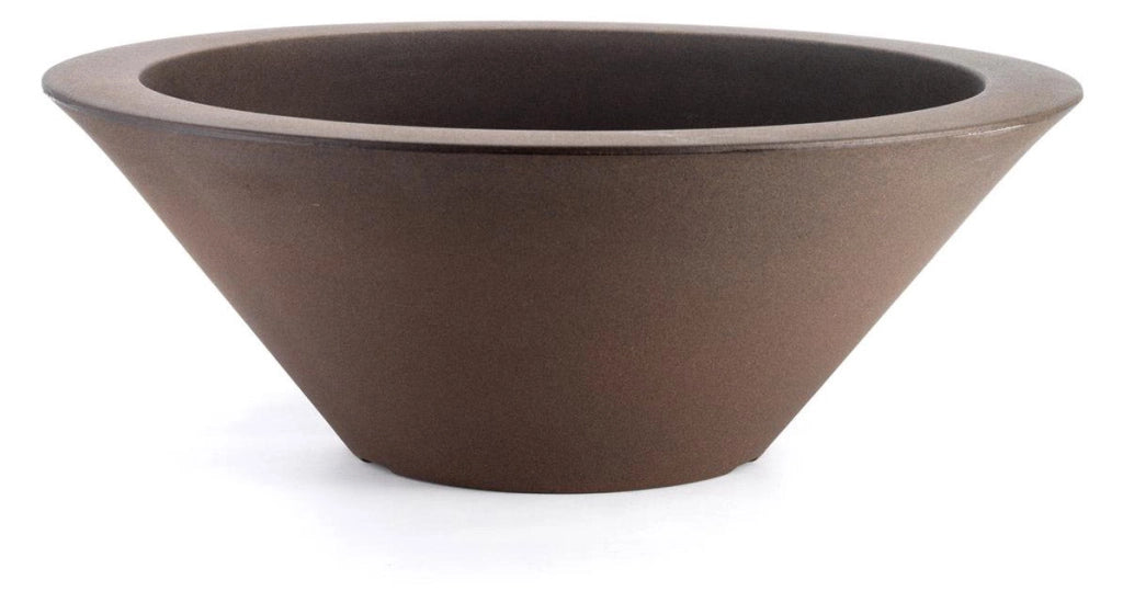 Vaso Ø60x22 cm in Polietilene Schio Ciotola 60 Bronzo