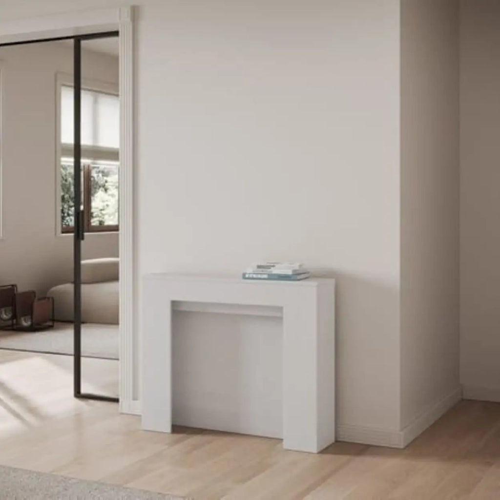 shopinnovativo - Consolle allungabile 90Ã—25/211 cm Kiba Bianco Frassino
