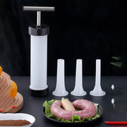 Worstenvenditore - incluso 3 contenitori per salsiccia - worstenvenditore manuale - produzione di salsiccia