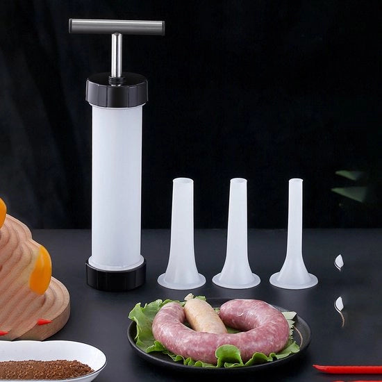 Worstenvenditore - incluso 3 contenitori per salsiccia - worstenvenditore manuale - produzione di salsiccia