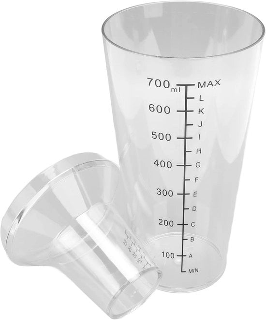 Set di Shaker per Cocktail - Blenda di Boston - Shaker Tweetraps - Tazza di Cocktail con Protezione Antiforatura - Per Bar - Barman - 700ML.