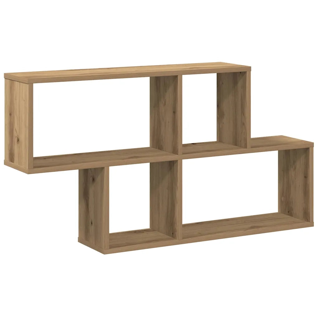 vidaXL Scaffale a Parete Rovere Artigianale 100x18x53 cm Truciolato