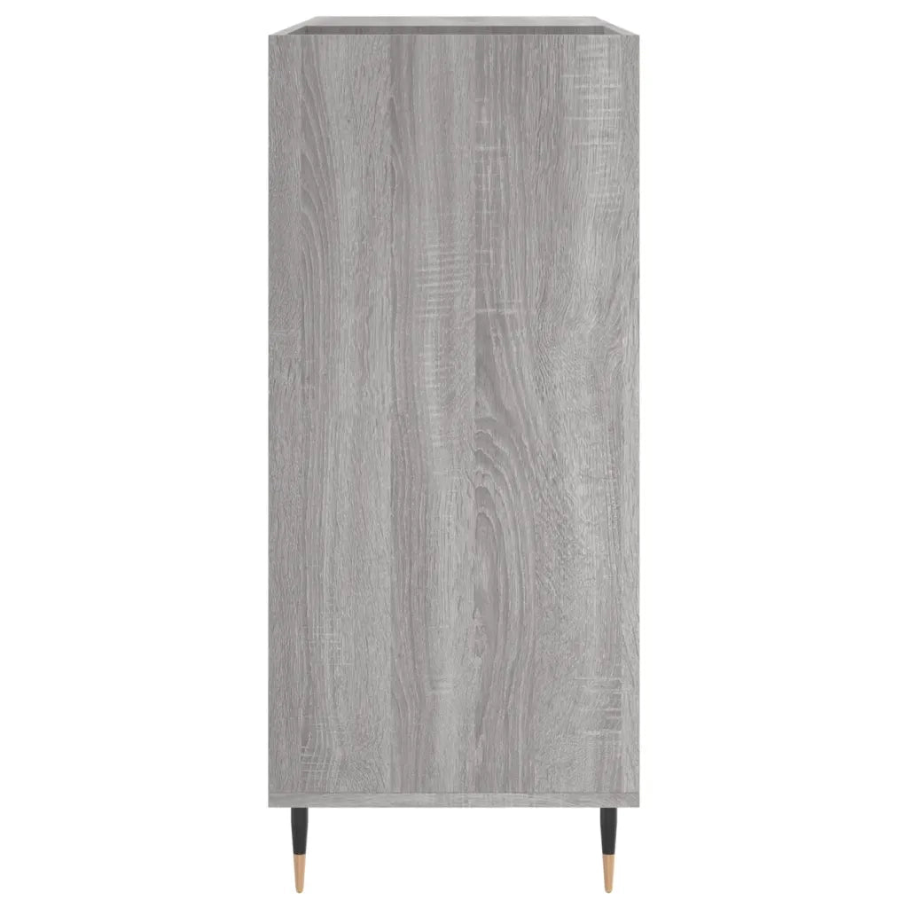 Mobile Porta Dischi Grigio Sonoma 84,5x38x89 Legno Multistrato 831770