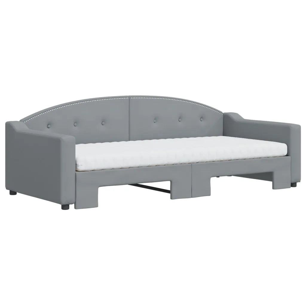 Divano Letto Estraibile Materassi Grigio Chiaro 90x200 Tessutocod mxl 82707