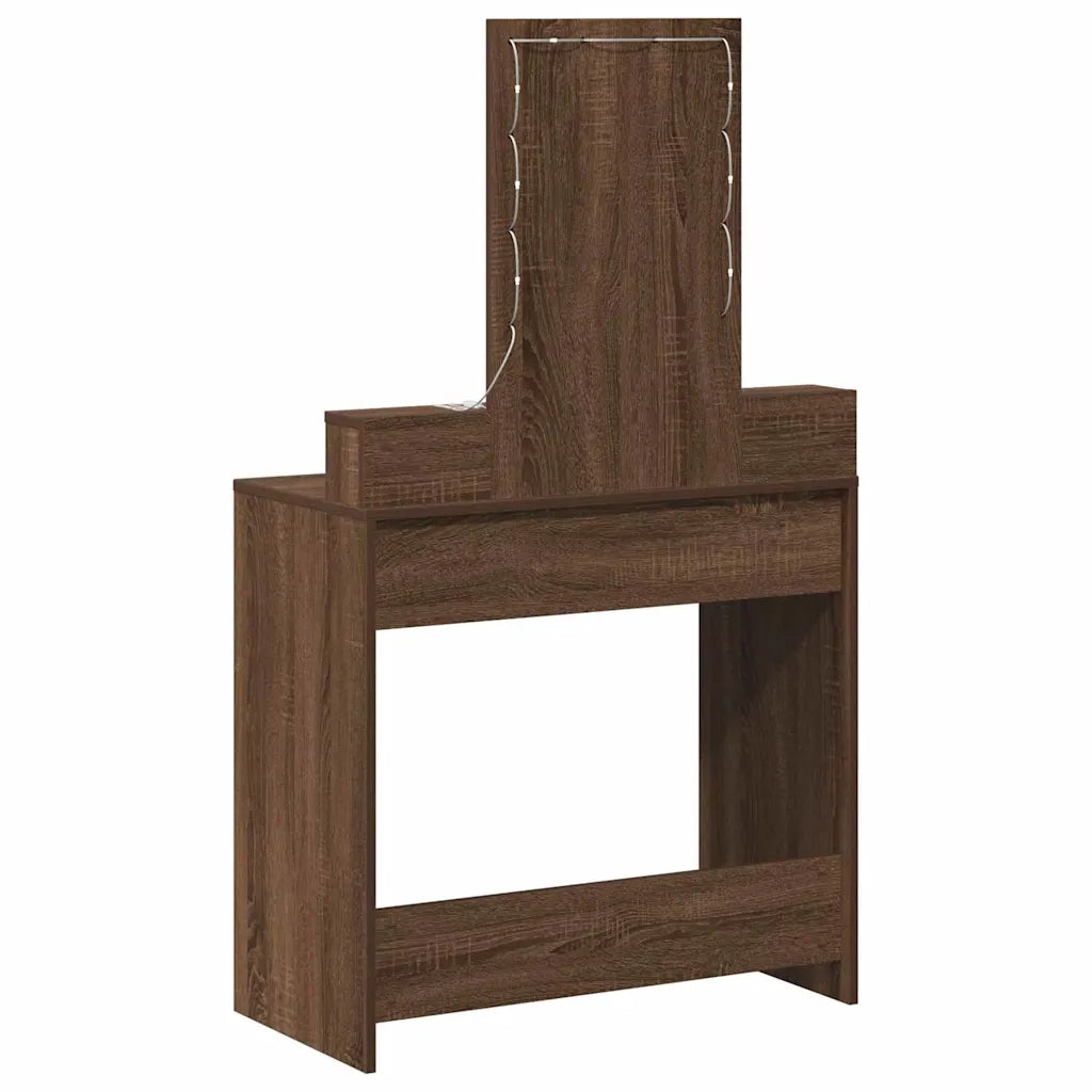Tavolo da Trucco Marrone 79 x 41 x 140 cm Legno multistrato 865169