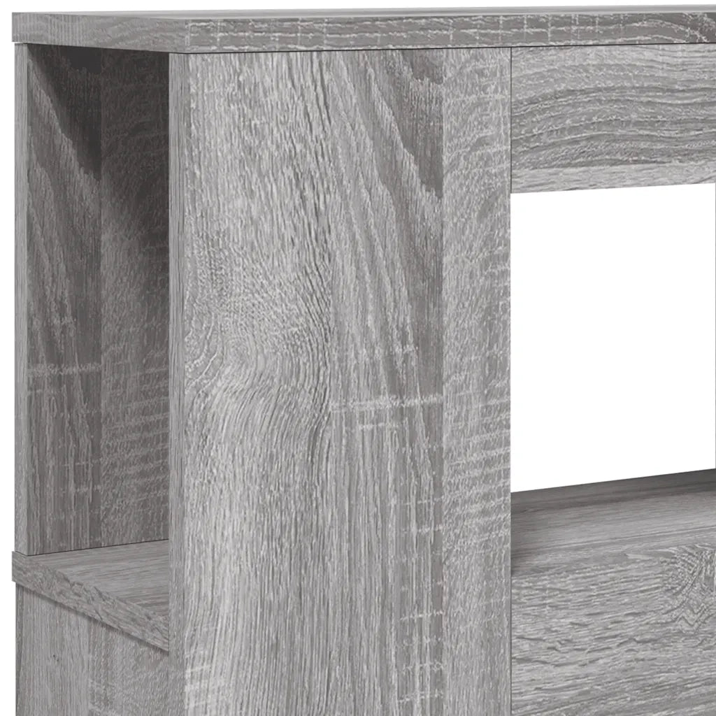 vidaXL Testiera LED Grigio Sonoma 200x18,5x103,5 cm Legno Multistrato