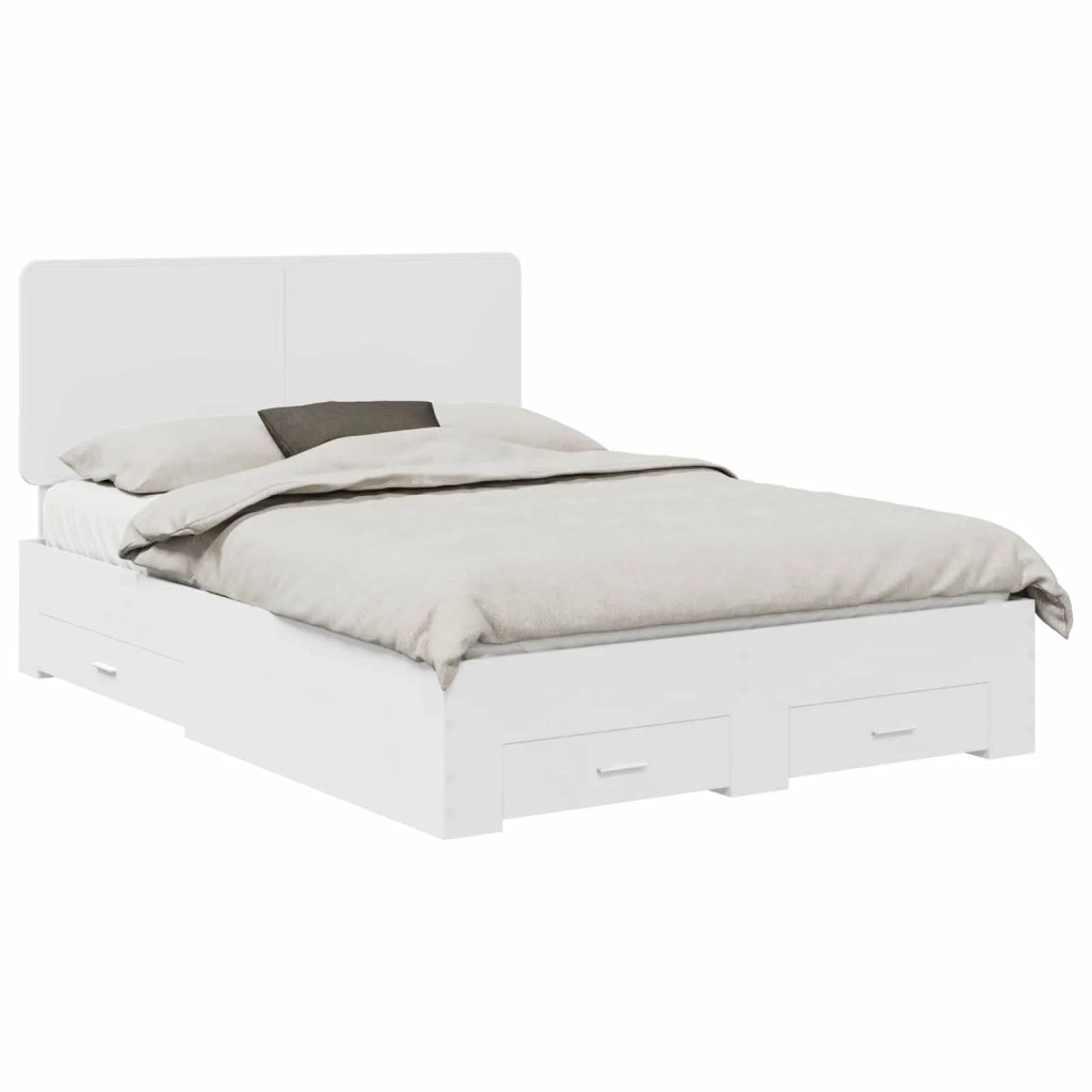 Struttura del letto Bianco 140 x 190 cm Legno multistrato 3412783