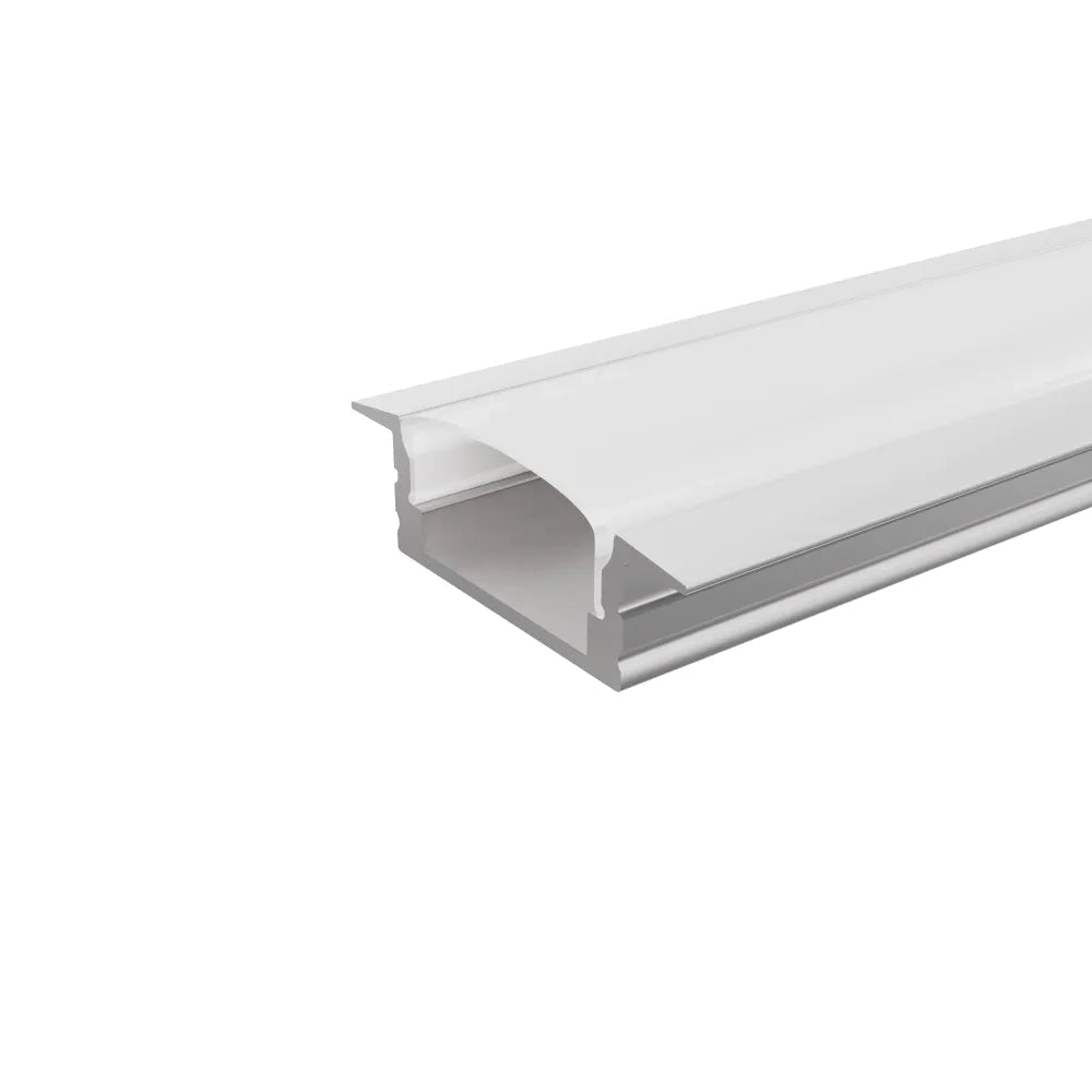 Profilo da incasso in alluminio silver 1mt per striscia led