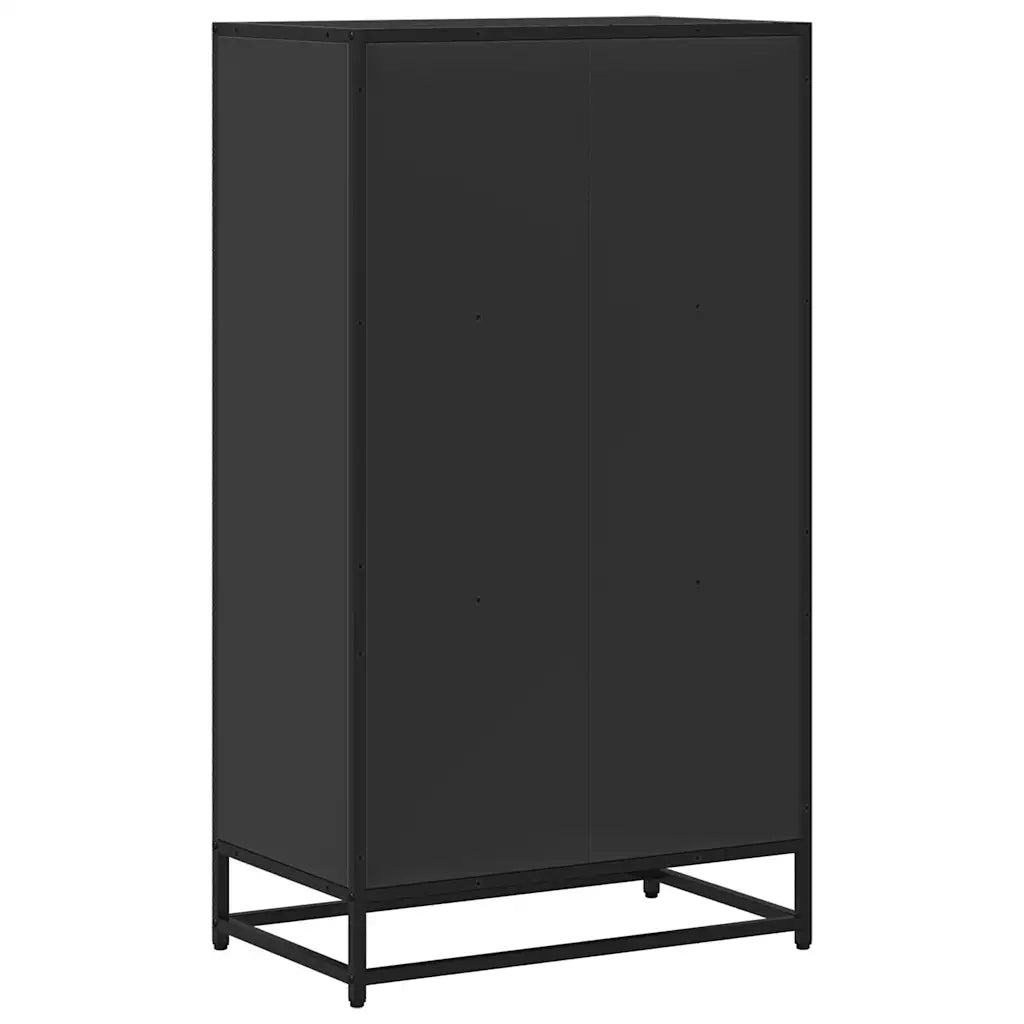 Libreria Nera 60x35x107,5 cm in Legno Multistrato 849114