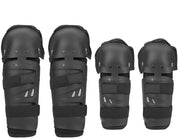 Protezioni ginocchia 4 pezzi - Protezioni ginocchia/bracciale - Motori/motocross - Scudo protettivo PE - Nero - Protezione superiore - Protezioni