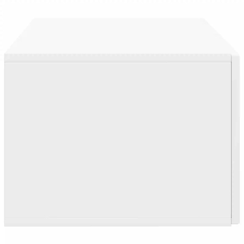 Mobile Porta TV da Muro Bianco Lucido 59,5 x 41 x 30 cm