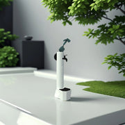 Sined Tritone Pro Fontana Da Giardino Con Secchiello e Tubo Flessibile Con Pistola Bianco Flessibile Interno Doppio Attacco Acqua