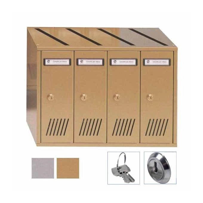 Silmec Casellario vert 4p acc Bronzato 31-704 Silmec