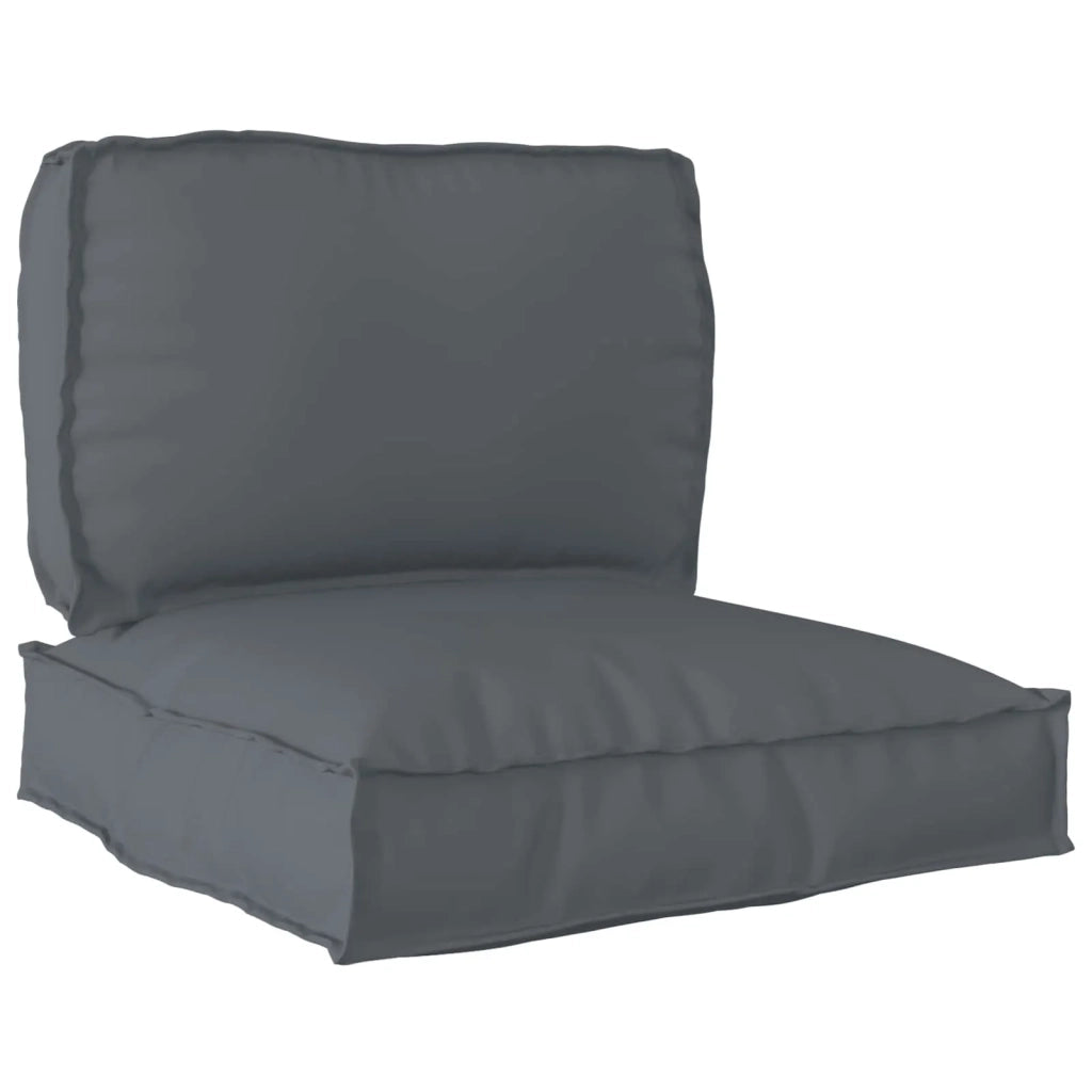 Set di Cuscini per Pallet 2 pcs Antracite Tessuto Oxford 3329059