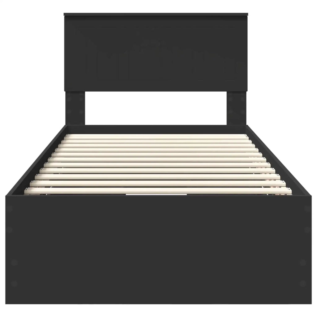 Struttura del letto Nero 90 x 190 cm Legno Ingegnerizzato