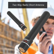 Antenna Mancina Corta per Radio 2dBi Dual-Band Antenna Soft con 144/430 MHz per Dispositivi Portatili Handheld.