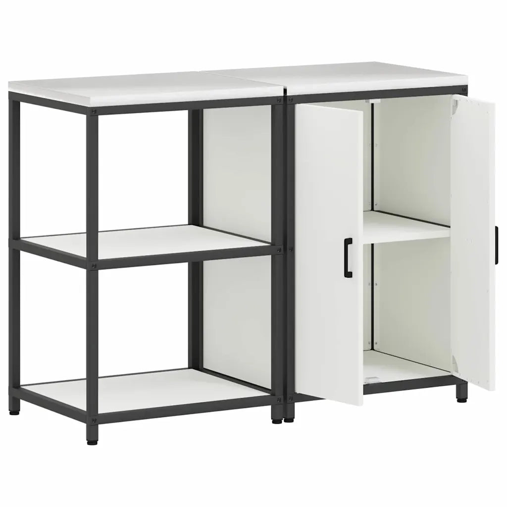 Set di Pensile da cucina | Stoccaggio per Cucina HATTEM 2 pz Bianco