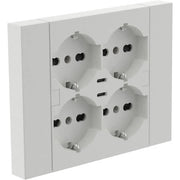 MULTIPRESA INCASSO QUADRA 4 P BIP.SCH + 2 USBC BCA