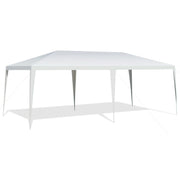 Gazebo da giardino 3m x 6m con interno spazioso e tenda impermeabile stile moderno acciaio bianco 20_0014441