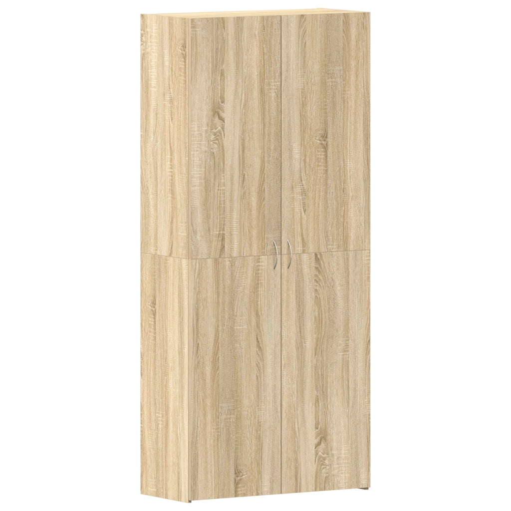 Mobile per scarpe Rovere Sonoma 80x35,5x180 cm Legno ingegnerizzato