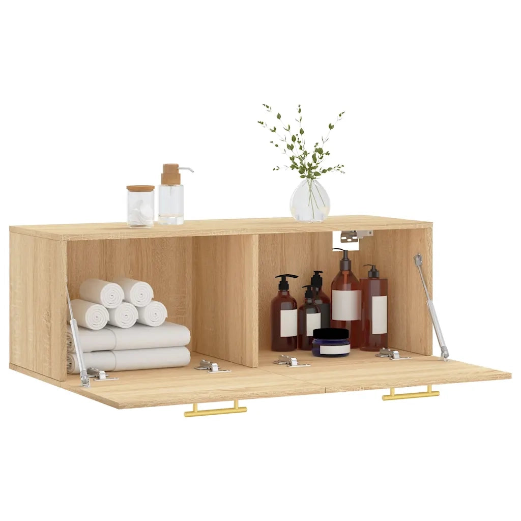 Mobile a Parete Rovere Sonoma 100x36,5x35 cm Legno Multistrato 830119