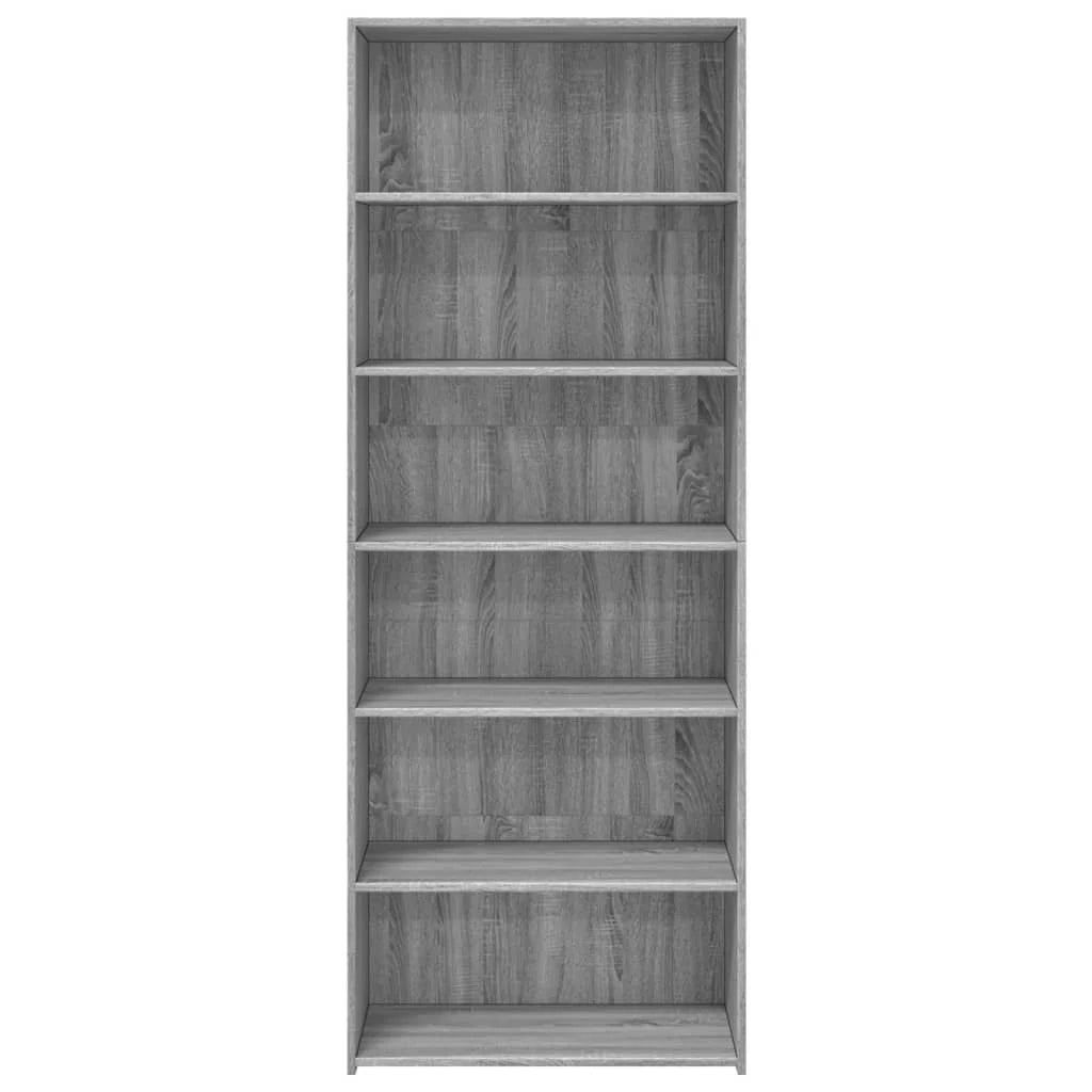 Buffet credenza cassettiera armadio mobile contenitore organizer cucina soggiorno salotto rovere Sonoma alto 70 x 41 x 185 cm legno ingegnerizzato grigio 02_0035627