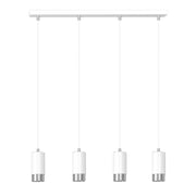 Lampadario Emibig Fumiko 4xGU10 bianco cromo dimmerabile moderno