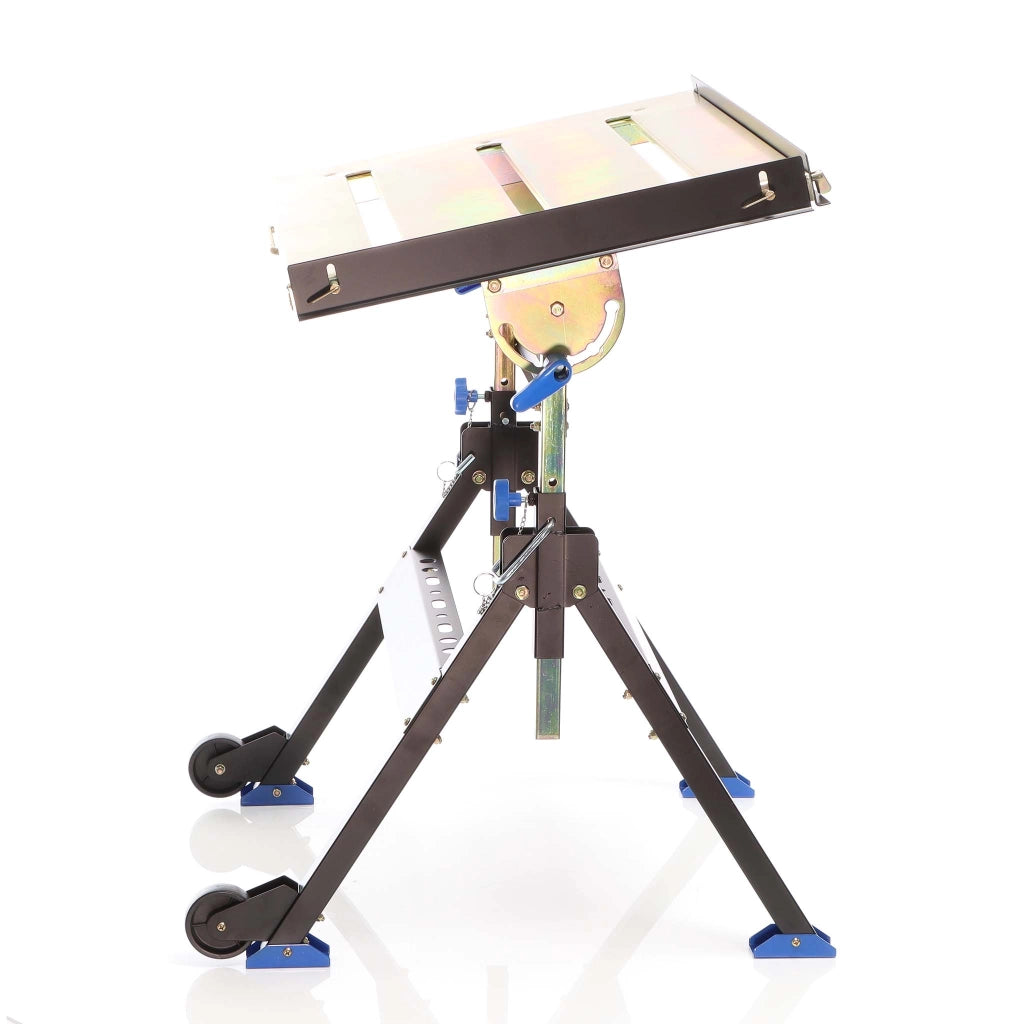 Banco saldatura pieghevole max 150 kg, carrello regolabile in altezza 735-860 mm, inclinabile fino a 90°