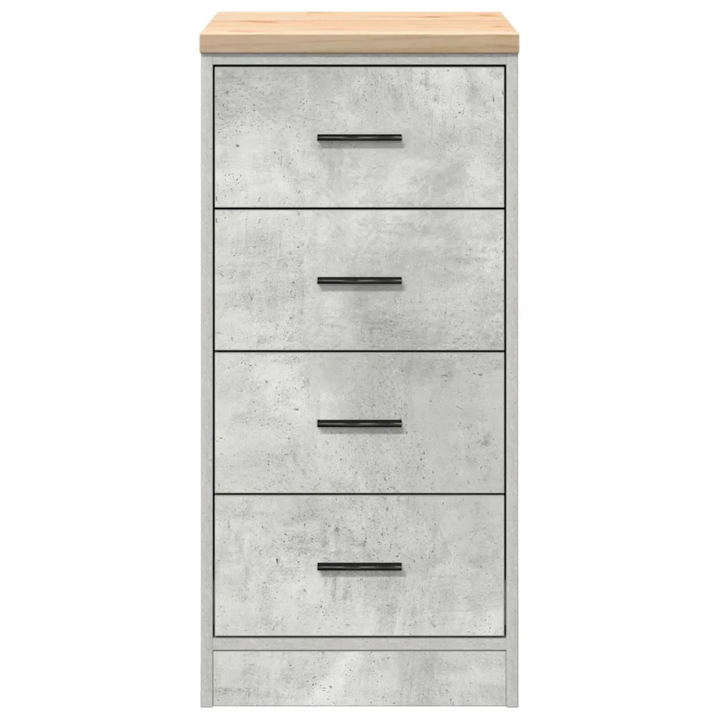 vidaXL Armadietto da Garage Grigio cemento 40x51x85 cm