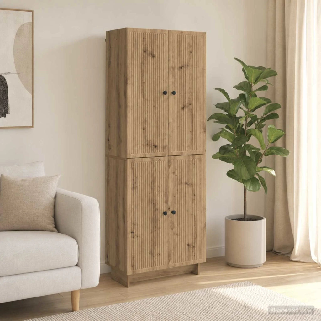 Set di armadi 2 pz Rovere Artigianale Legno ingegnerizzato 3416366