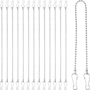 24 pezzi di supporti per piante in catenella per giardino, hanger per piante con sistema di apertura, pannelli di segnalazione per giardino, 28 cm, in acciaio inossidabile e vetro