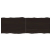 Piano Tavolo Marrone Scuro 180x60x(2-4)cm Rovere Non Trattatocod mxl 103655