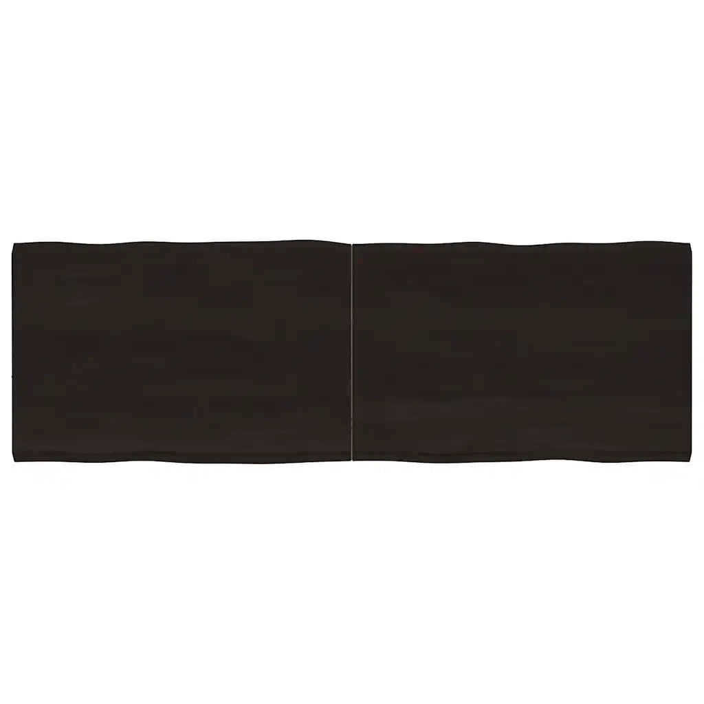 Piano Tavolo Marrone Scuro 180x60x(2-4)cm Rovere Non Trattatocod mxl 103655