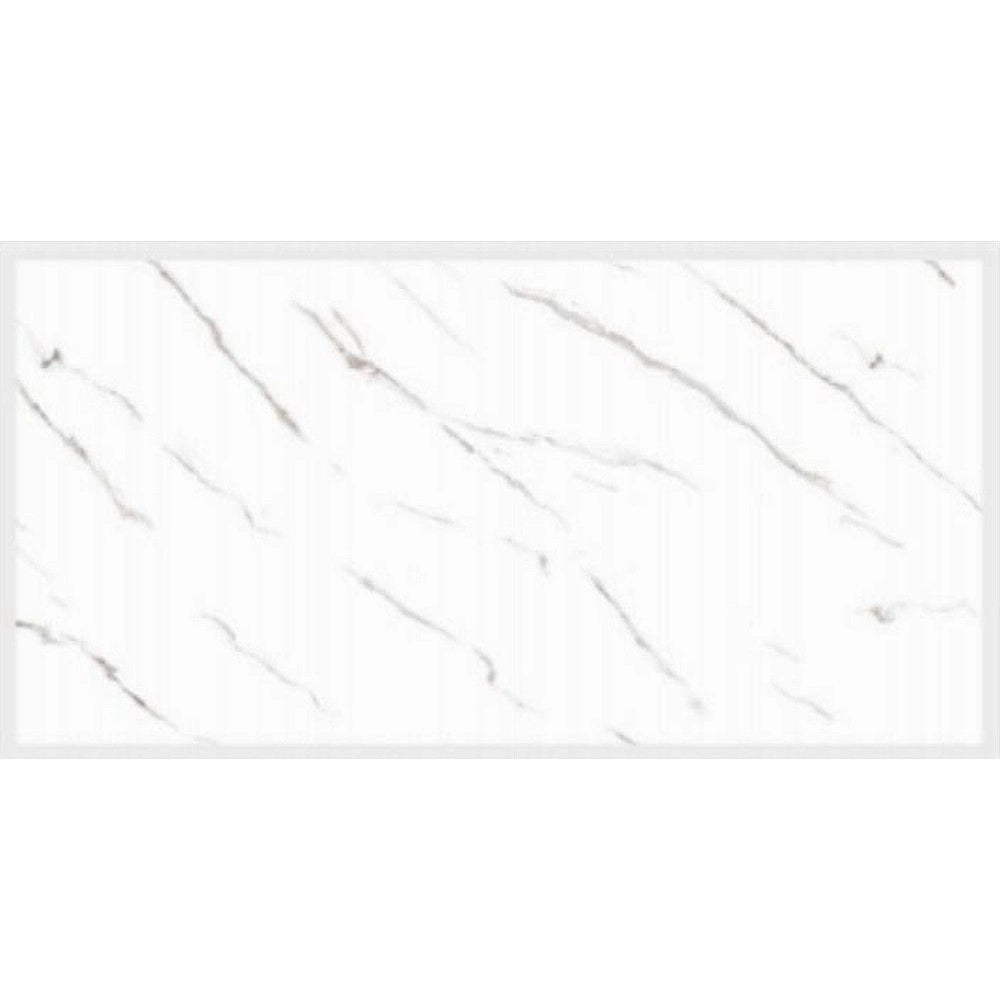 Trade Shop - Pannello Adesivo Effetto Marmo Bianco Striato Pareti Paraschizzi 300x60cm Stanza -