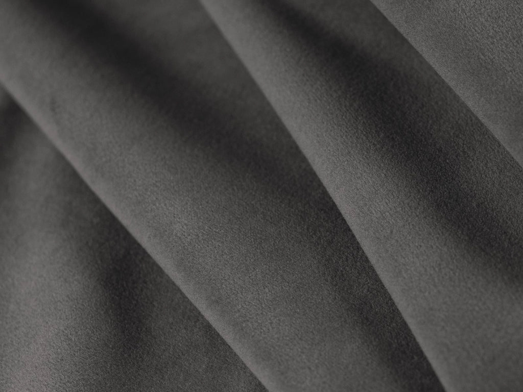 Cosmopolitan Design - Divano modulare "Rome" 3 posti in velluto grigio scuro 