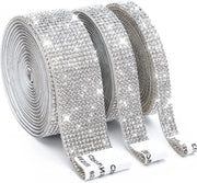 Decorazione DIY con Steccati Autofoliati - Cristalli Strass con Effetto Luccichio - Decorazioni per Matrimoni - 3 Pacchi