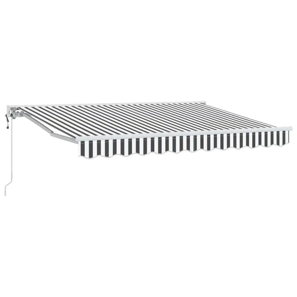 Tettuccio Elettrico Retrattile Antracite e Bianco 3,5 x 2,5 m