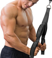 Tirante tricipiti, cavo di traino, 33 cm/67 cm, tirante tricipiti extra lungo con 2 paia di manubri, cavo di fitness, tirante tricipiti per resistenze, manubri antiscivente, bracciali bicipiti