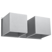 Applique TETRIS 2 2xG9 grigio alluminio IP20 Pure Lume