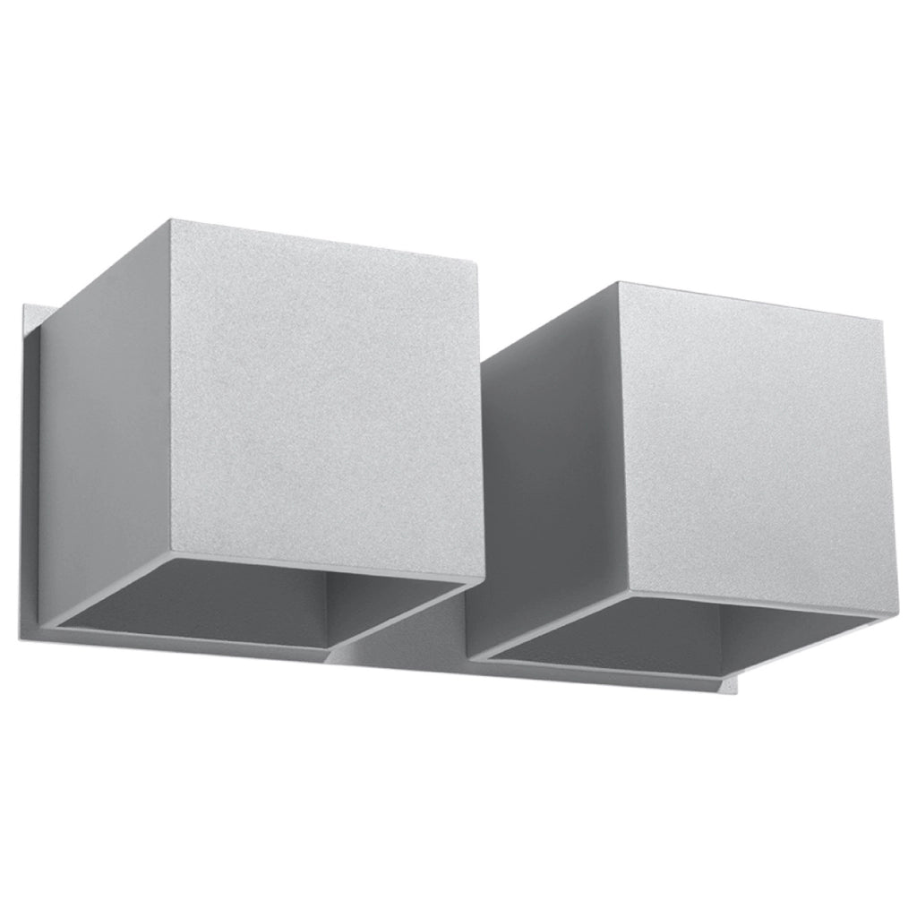 Applique TETRIS 2 2xG9 grigio alluminio IP20 Pure Lume