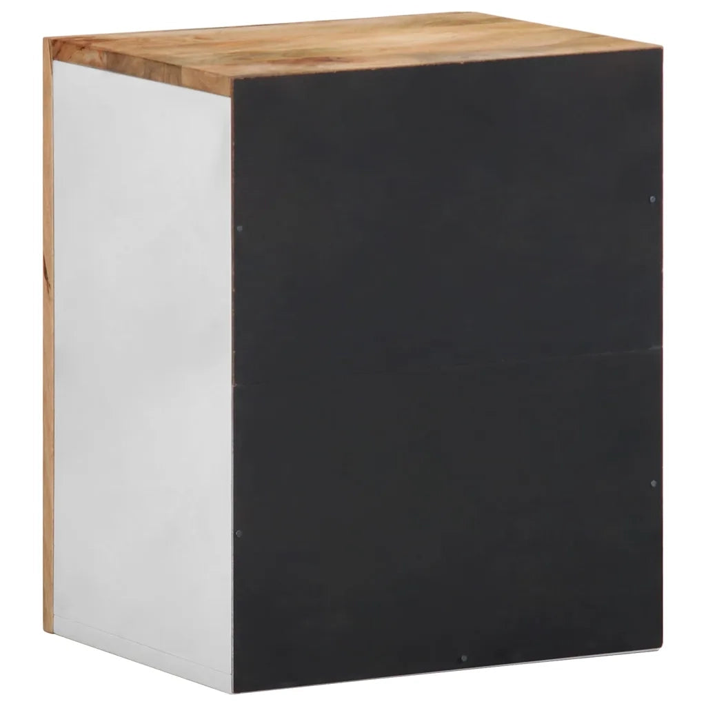 Mobile Pensile da Bagno 38x33,5x48 cm in Legno Massello Mango 4018684