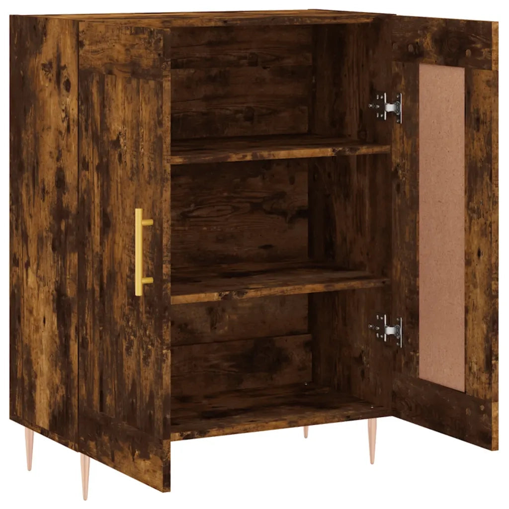 Credenza Rovere Fumo 69,5x34x90 cm in Legno Multistrato 830185