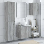 Set di mobili per il bagno 3 pz Sonoma grigio 3406069