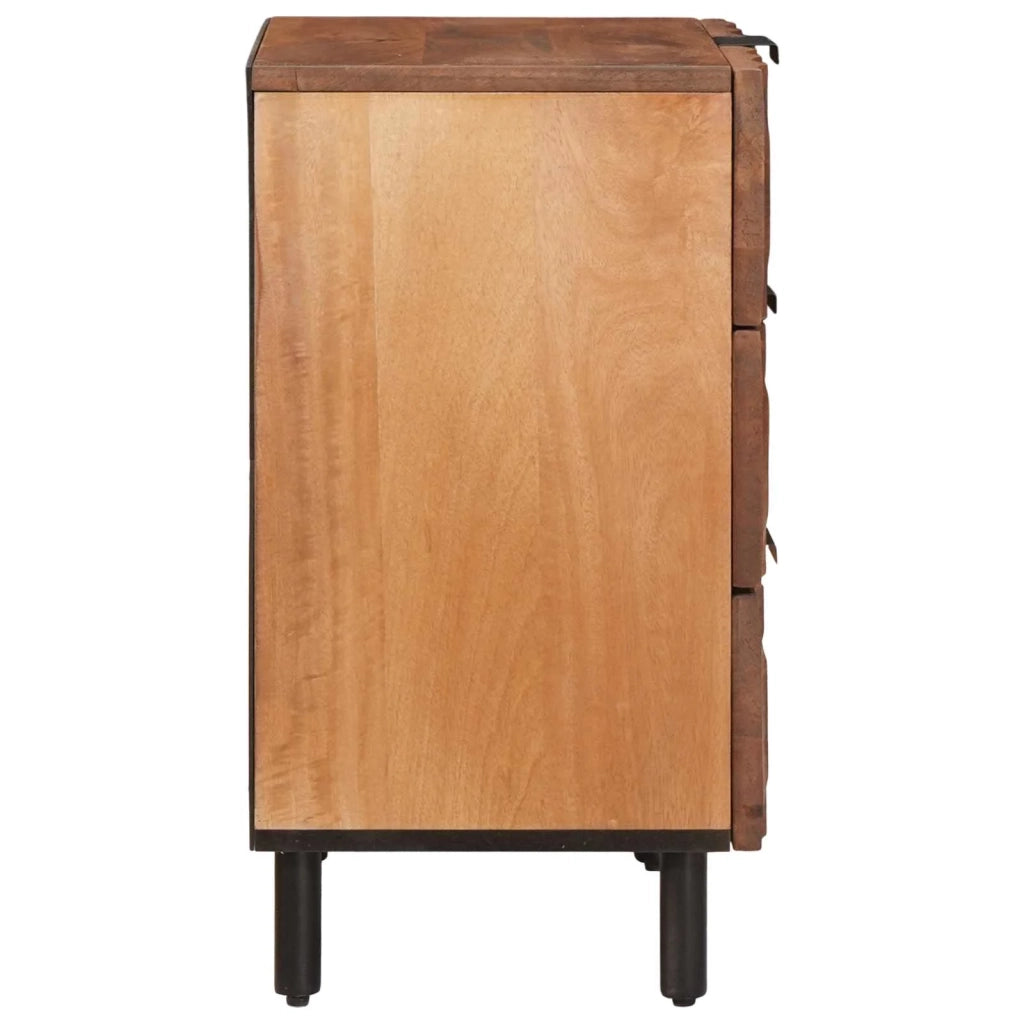 Comodino | Armadio da Notte | Mobiletto da notte con cassetto Marrone 50 x 33 x 62 cm