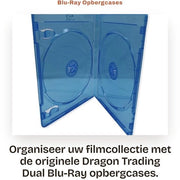 Caselle di archiviazione da 50 pezzi - Blu-Ray 11mm - Doppia - Robusta e resistente agli urti - Profilo sottile - Profilo ridotto