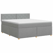 Letto box spring con materasso Grigio Chiaro 160 x 200 cm 3451000