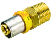 RACCORDO DIRITTO MASCHIO PER TUBO MULTISTRATO A PRESSARE PER GAS MODELLO AL-COBRAPEX 1 ø32   TIEMME RACCORDERIE SPA